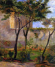 Paul Gauguin Corner of the Garden  rue Carcel, 20"x25" Gallery Wrapped Canvas