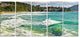 "Exotic Tropical Beach Blue Waters" Oversized Beach Wall Art, 5 Panels, 60"x28"