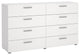 Tvilum Austin Contemporary 8 Drawer Double Dresser in White