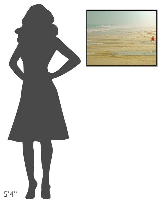 "My Way" Framed Canvas Giclee by Ambra, 25x21"