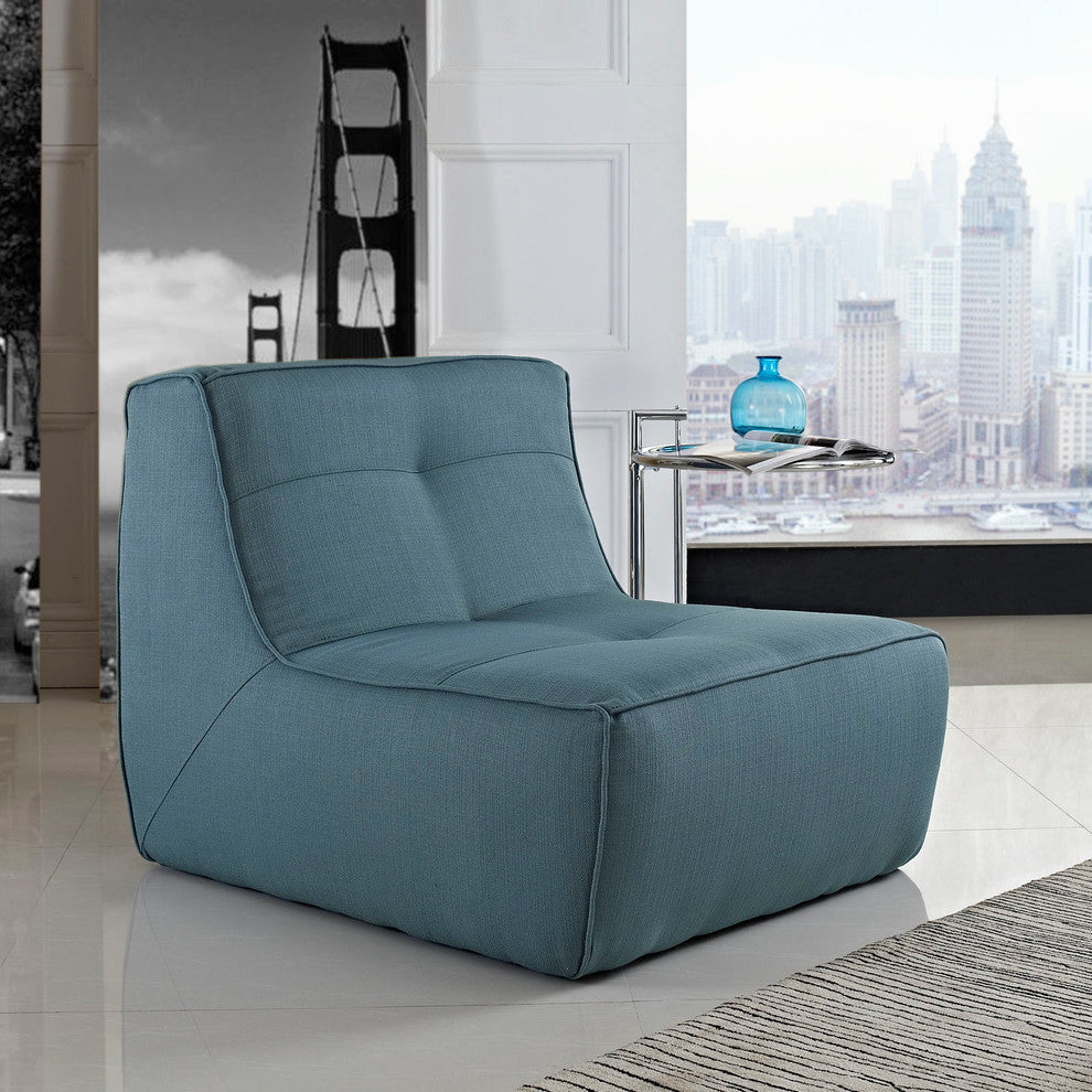 Modern Contemporary Living Room Upholstered Armchair Sea