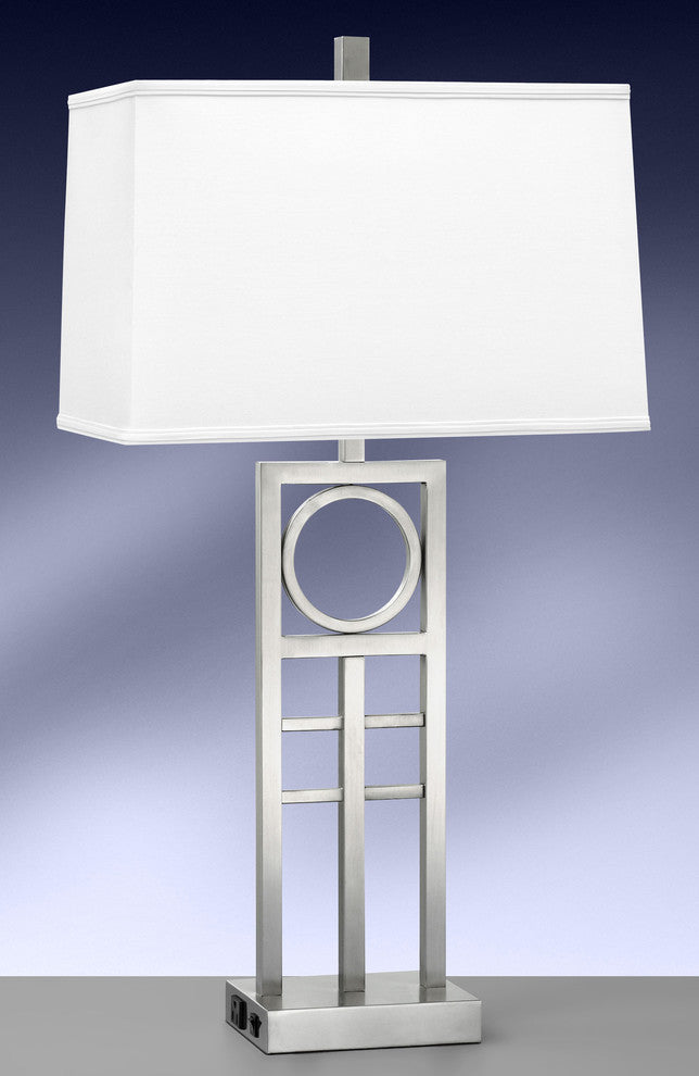 Twin-Light Double Nightstand Lamp, Single