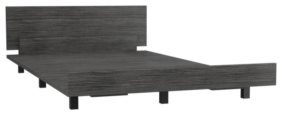 Twin Bed Base Cervants, Bedroom, Smoky Oak