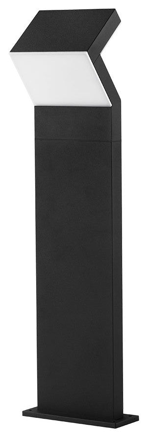 32" 100-277V 17-Watt ETL Certified Integrated LED Outdoor Bollard, Matte Black