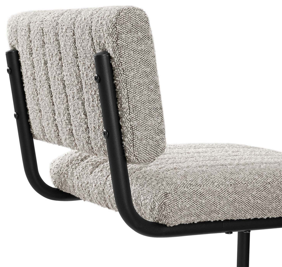 Parity Boucle Counter Stools, Set of 2, Black Taupe