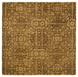 Safavieh Antiquities at411a Rug, Gold/Beige, 6'0"x6'0" Square