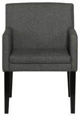 Catherine 7-piece Double Pedestal Dining Table Set Charcoal Grey and Black