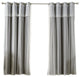 Tulle Sheer With Attached Valance and Solid Blackout Curtains, Black, 84"
