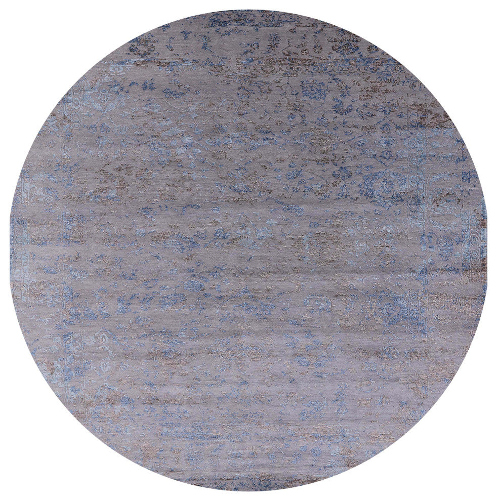 Ahgly Company Indoor Round Mid-Century Modern Area Rugs, 6' Round