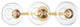 Mitzi Margot Three Light Wall Sconce H270103-AGB