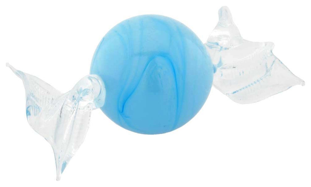 GlassOfVenice Murano Glass Round Candy - Sky Blue