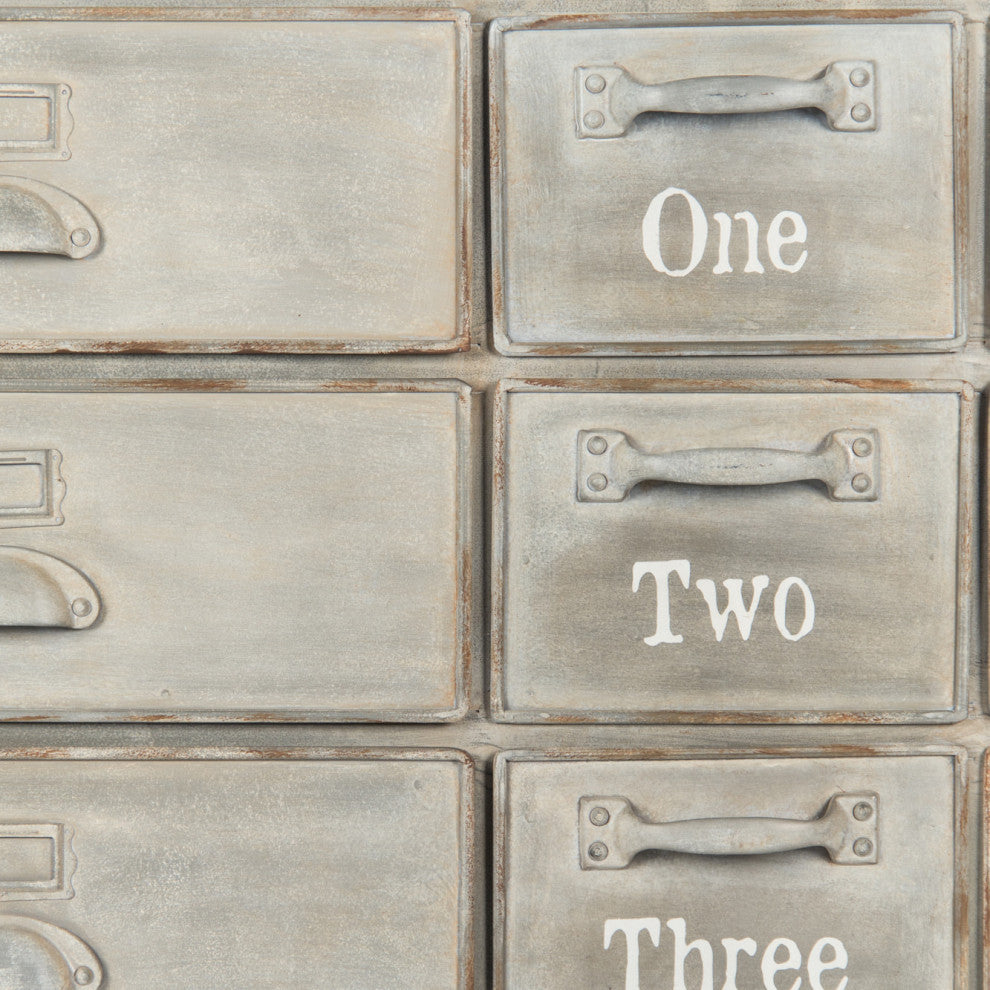 Oscar Drawer Cabinet, Antique Beige