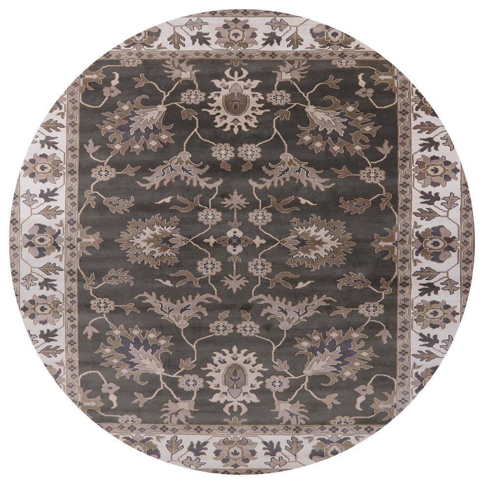 Ahgly Company Indoor Round Mid-Century Modern Area Rugs, 3' Round