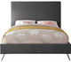 Jasmine Velvet Bed, Gray, King