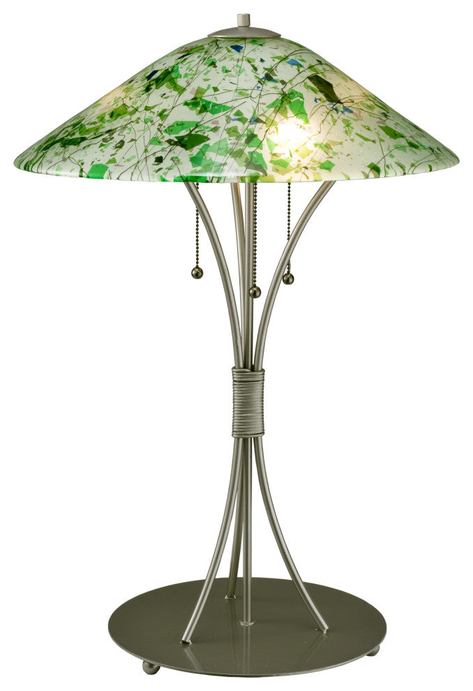 28"H Metro Fusion Times Square Glass Table Lamp