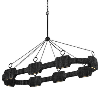 Hinkley Lighting 34107 Raffi 52"W Ring Chandelier - Carbon Black