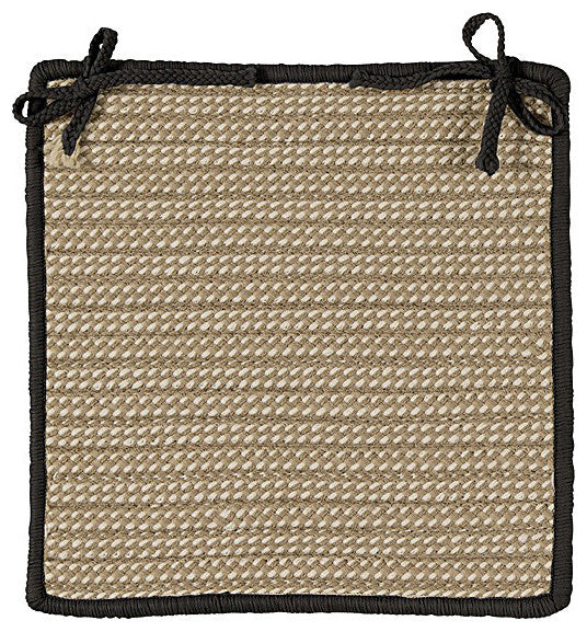 Colonial Mills Chair Pad Boat House Black Chair Pad
