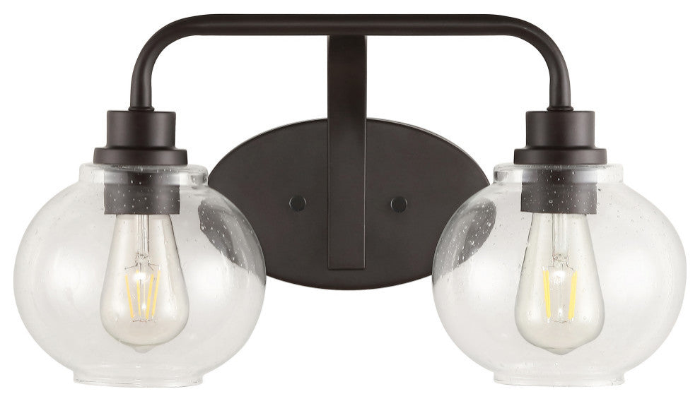 Sandrine Iron LED Vanity Light, Oil Rubbed Bronze, 2 Bulb