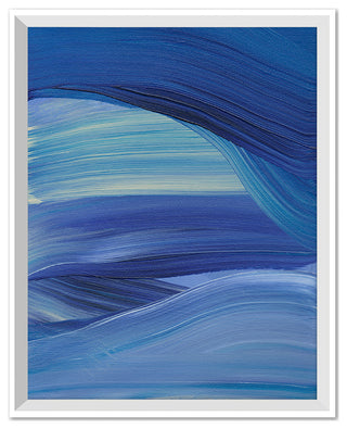 Blue Wave 1 Fine Art Print, White, 20"x16"