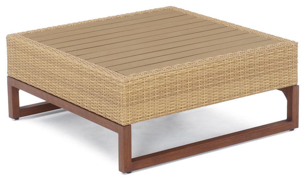 Milea 6 Piece Sunbrella Outdoor Patio Sofa Sectional, Maxim Beige