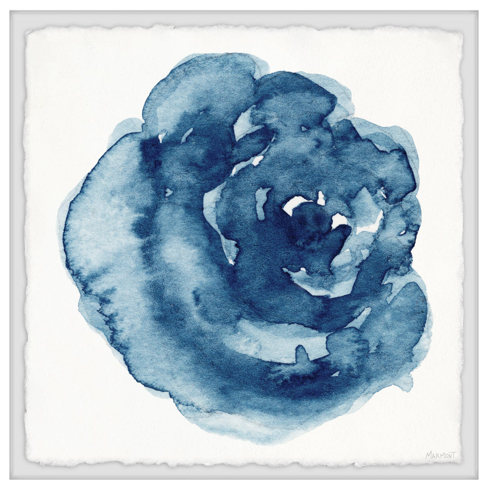 "Curly Flowers" Framed Painting Print, 24x24