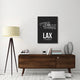 "LAX Los Angeles Airport Black" Fine Art Print