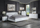 ACME Gaines Mirror, White High Gloss Finish