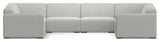 Rex U-Shaped Modular Sectional Sofa in Tightly Woven Performance Fabric