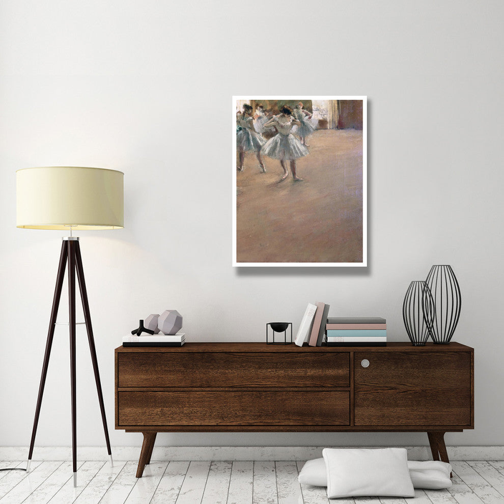 "Danseuses Montant Un Escalier (right)" Paper Print by Edgar Degas, 32"x42"