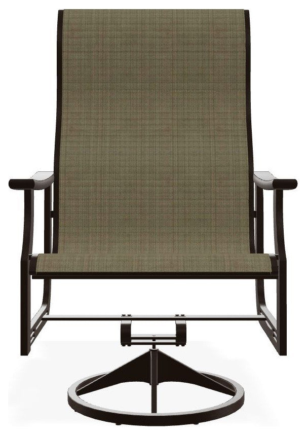 St. Catherine Sling Outdoor Supreme Swivel Rocker, Elevation Stone/Kona