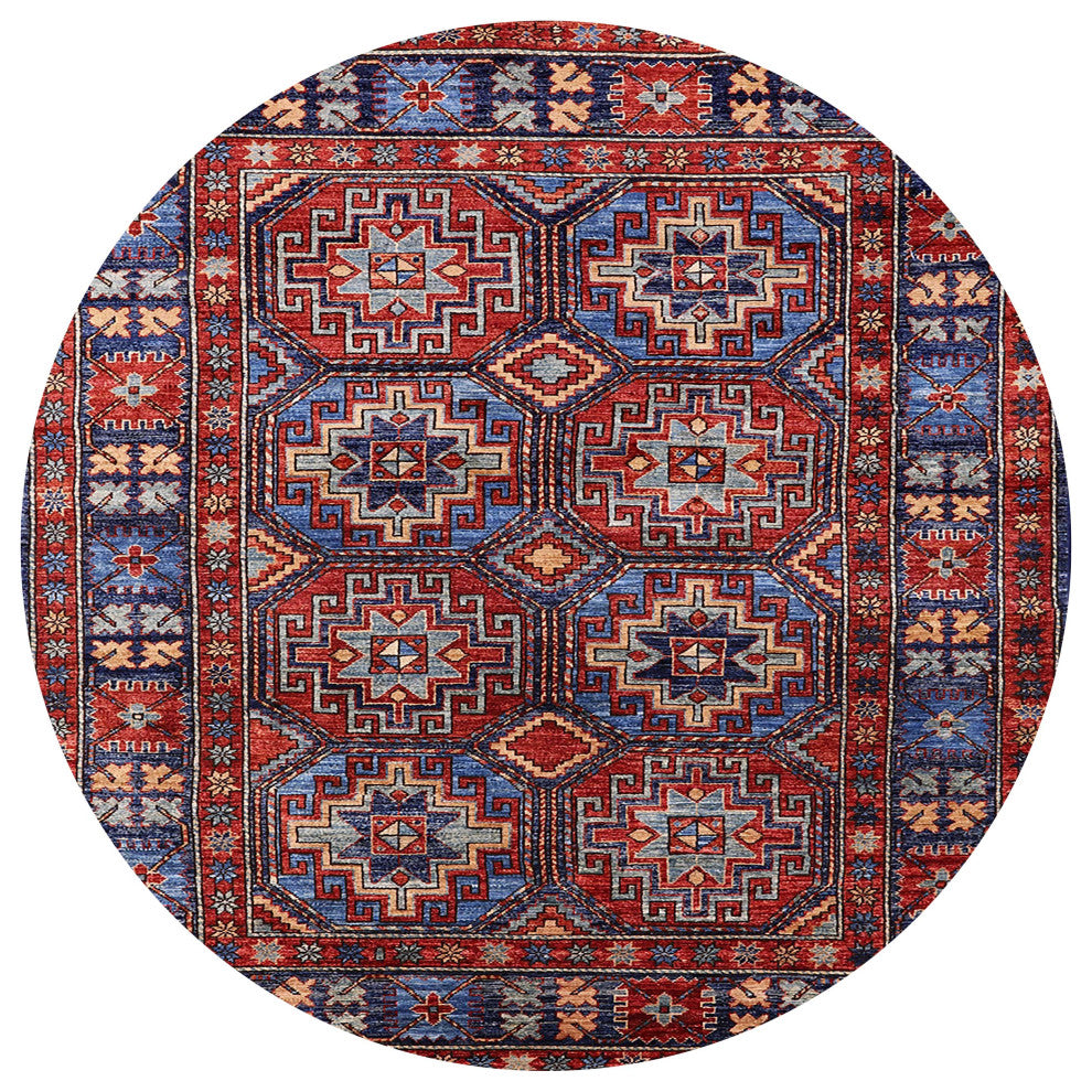 Ahgly Company Indoor Round Mid-Century Modern Area Rugs, 3' Round