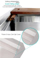 Workstation 36" Undermount Single Bowl Kitchen Sink With Faucet