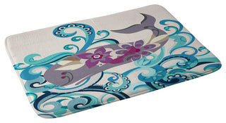 Valentina Ramos Whale Blossom Memory Foam Bath Mat