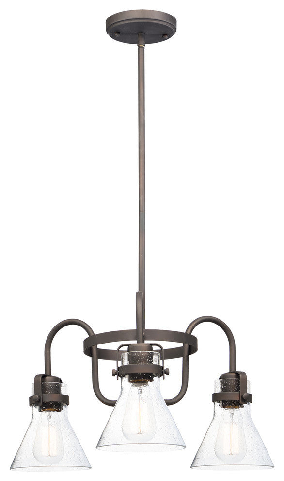 Maxim Lighting Seafarer 3-Light Chandelier, Oil Rubbed Bronze
