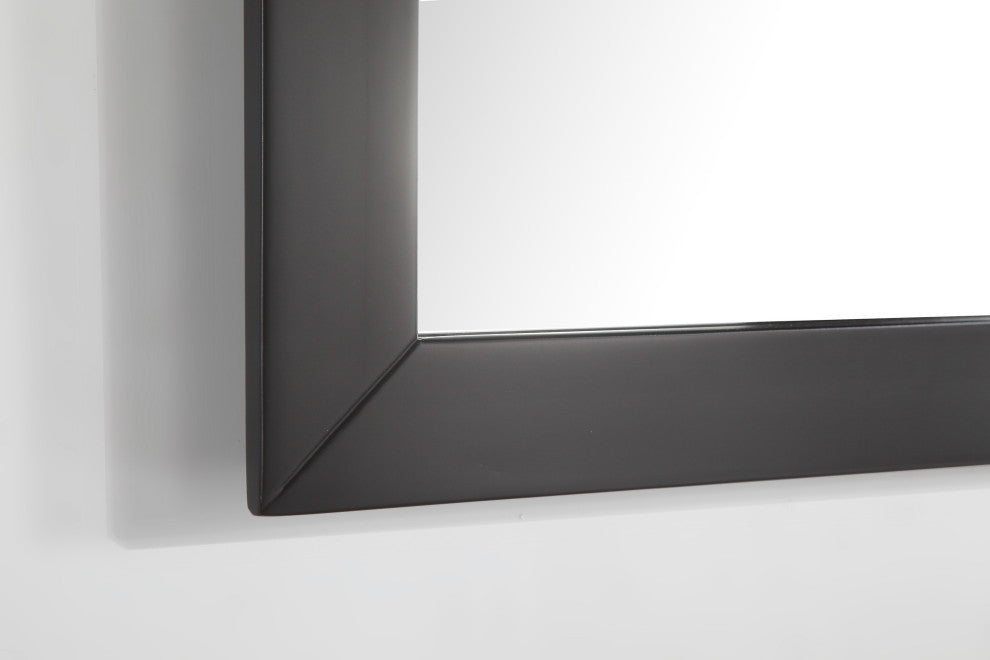 Vanity Art Bathroom Vanity Set With Engineered Marble Top, 60", Espresso, Standard Mirror