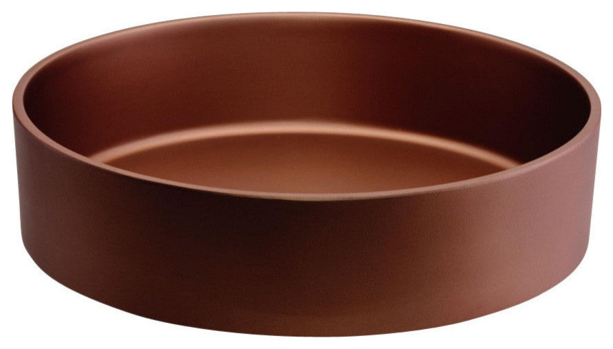 Pert Rho Brushed Copper Vessel Sink