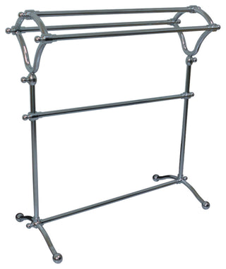 Kingston Brass Pedestal Y-Type Towel Rack, Polished Chrome