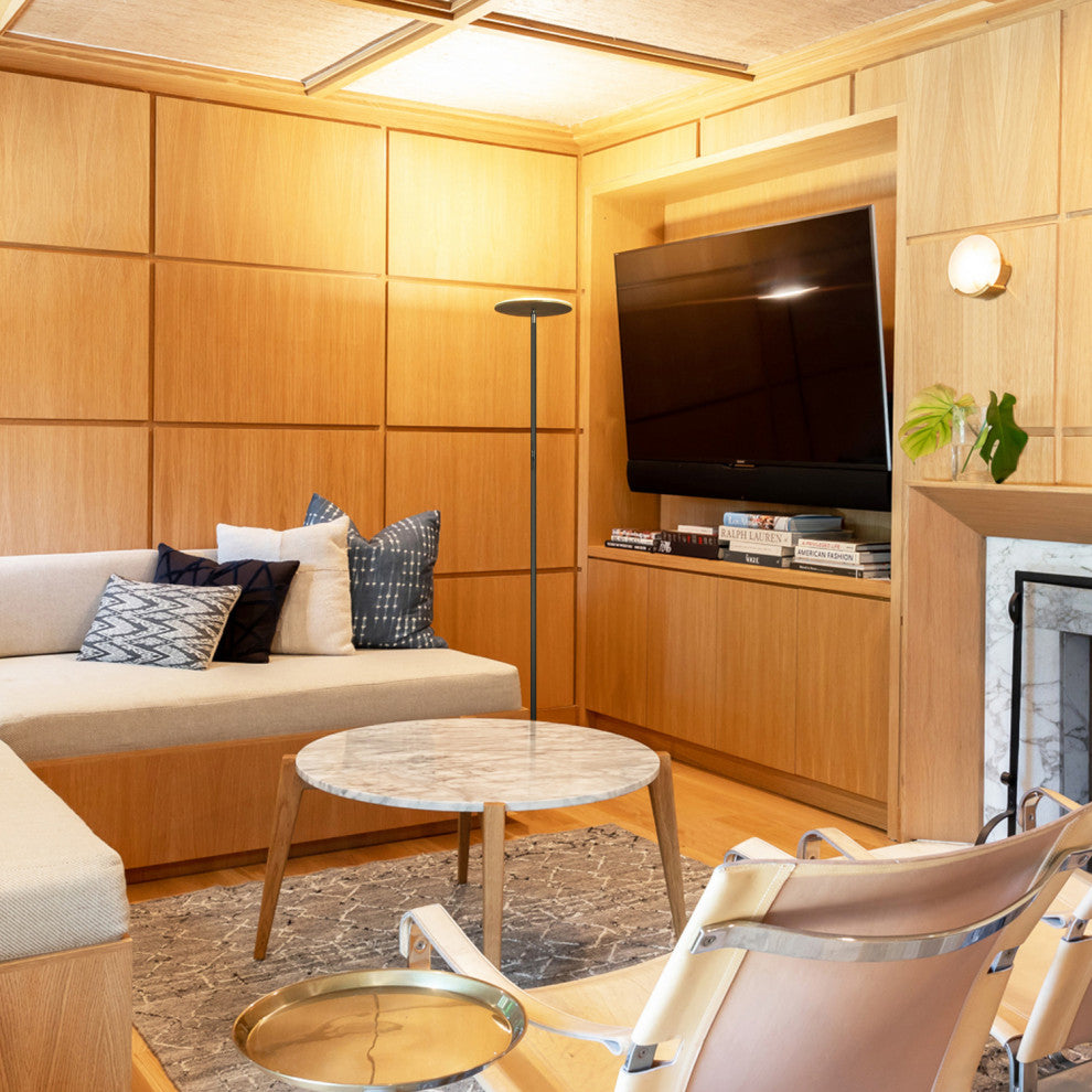 Brightech Sky Flux LED Torchiere Floor Lamp, Dark Bronze