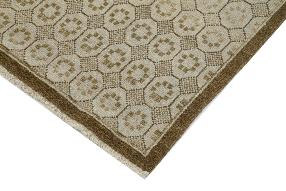 Rug N Carpet - Handwoven Oriental 3' 2" x 10' 2" Runner Oushak Area Rug