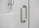 45"Wx78"H Frameless 3 Panel Inline Shower Door, Brushed Nickel
