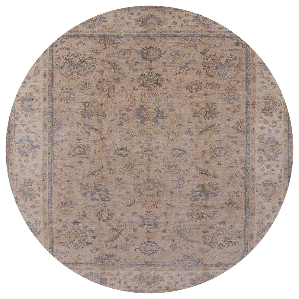 Ahgly Company Indoor Round Mid-Century Modern Area Rugs, 3' Round