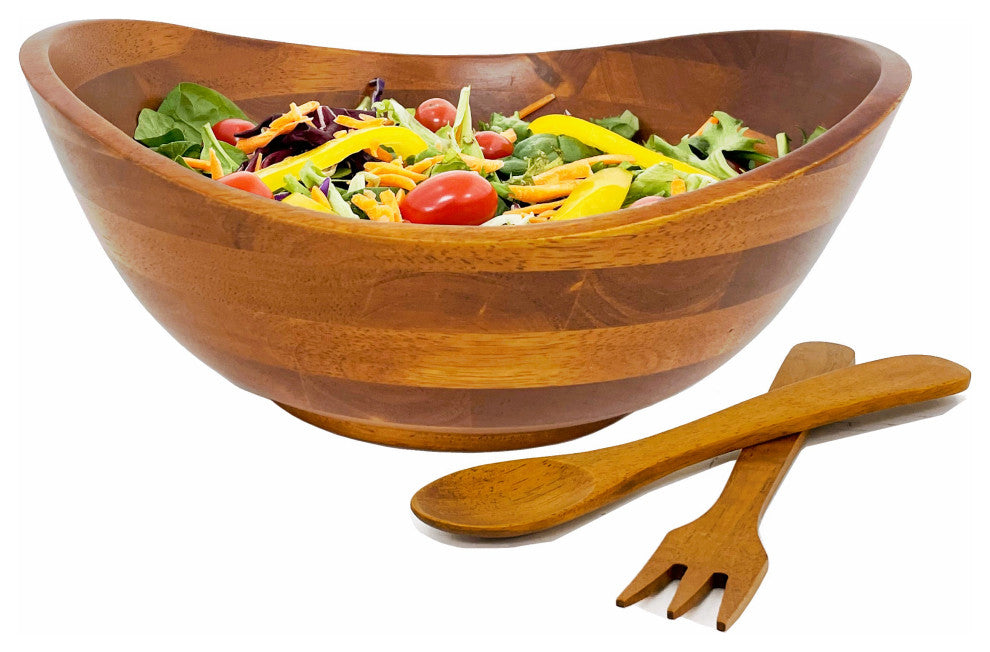7-Piece Wood Salad Bowl Set