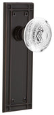 Mission Plate Single Dummy Crystal Egg and Dart Knob, Timeless Bronze, MISCED
