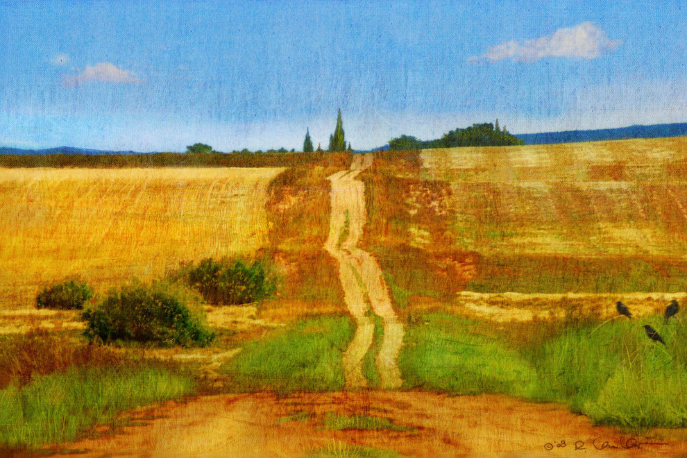 "Impressionist Road" Painting Print on Canvas by Chris Vest