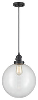 INNOVATIONS 201CSW-BK-G202-12 1-Light Mini Pendant Matte Black