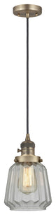Innovations 201CSW-BB-G142-LED Chatham 1 Light Pendant, Switch, Brushed Brass