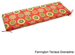 60"x19" Bench Cushion, Farrington Terrace Grenadine