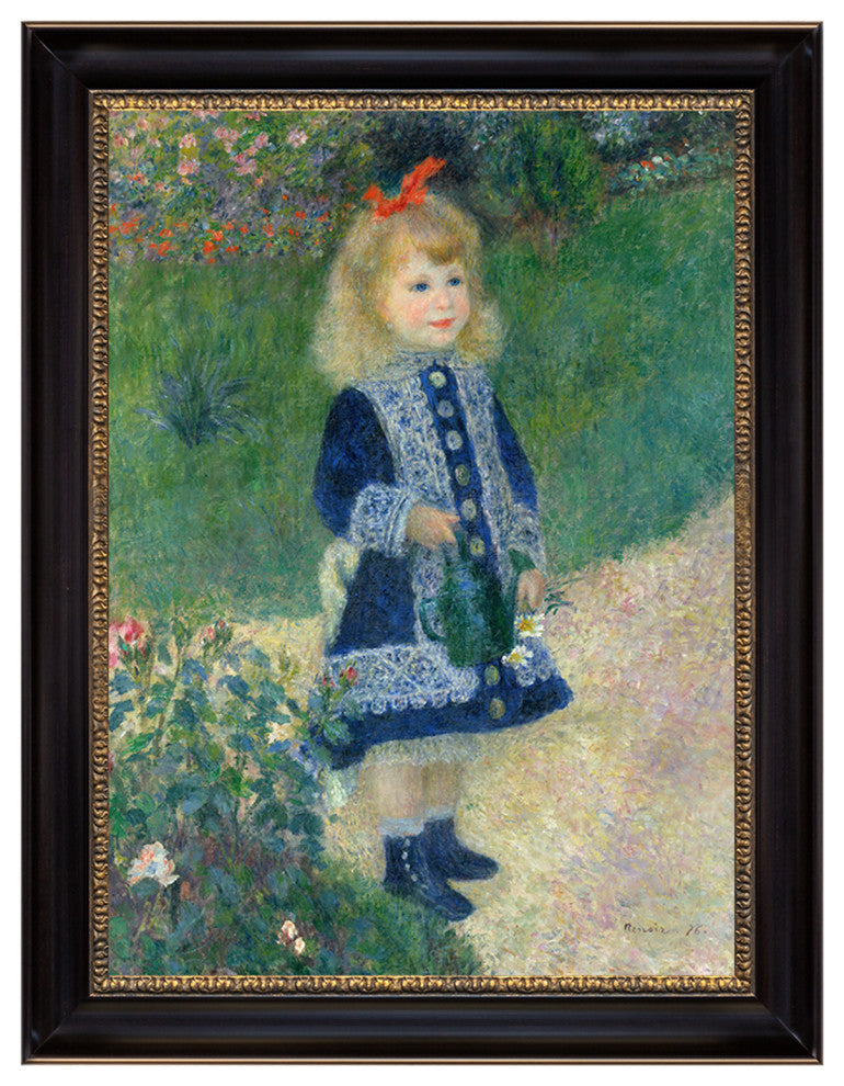 A Girl with a Watering Can by Pierre Auguste Renoir, Print on Canvas, 21'' x 27"
