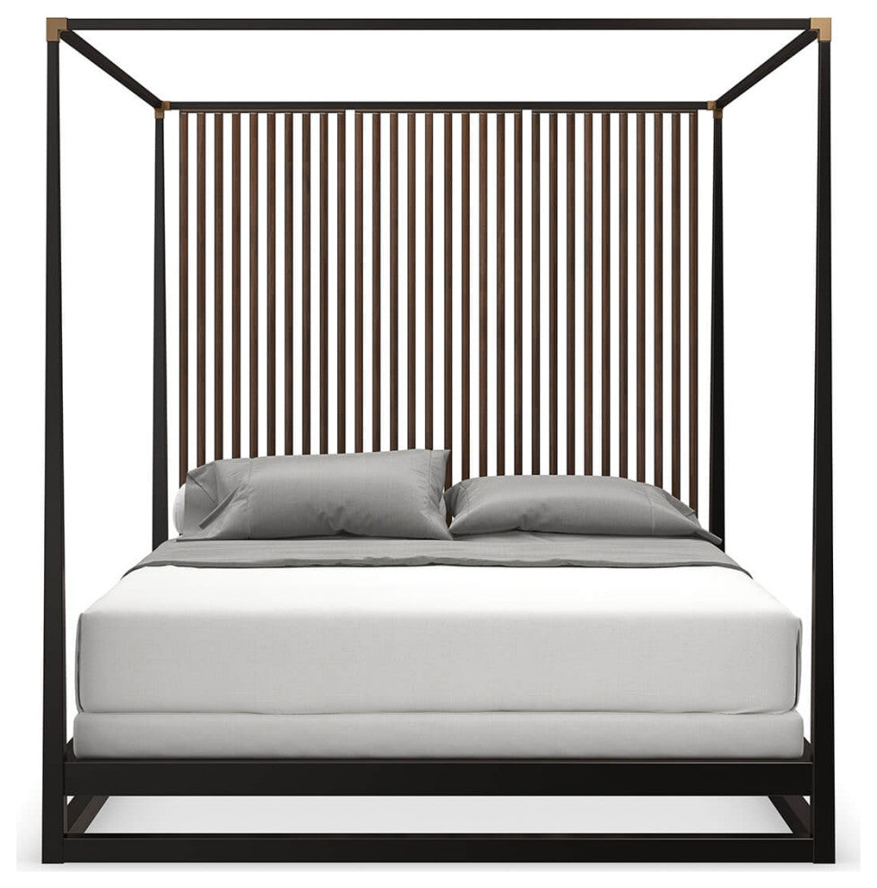 Mid Century Modern Canopy Bed Queen