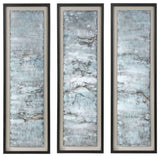 Uttermost Ocean Swell Painted Metal Art, Set of 3, 3 Cartons